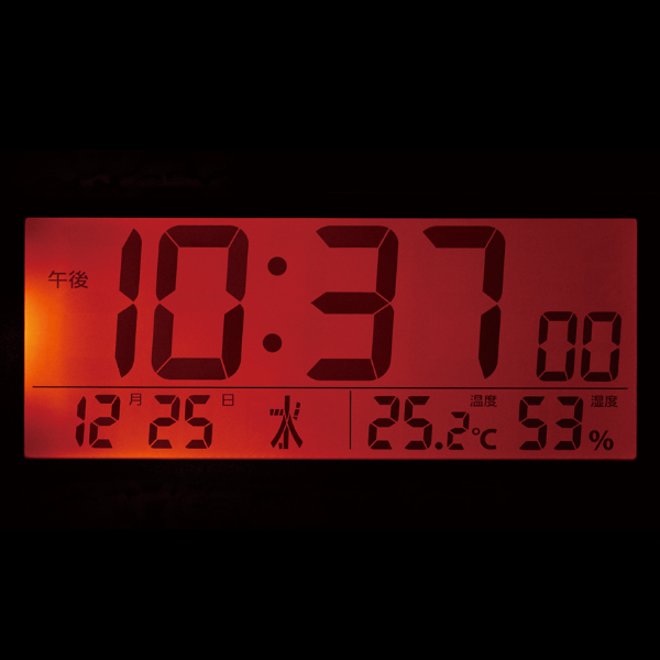 目覚まし時計 ミニオン デジタル時計 （ 置き時計 電波時計 温度湿度計