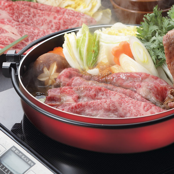 パール金属 すき焼き鍋 28cm IH対応 ガラス蓋付 味楽庵 ふっ素加工