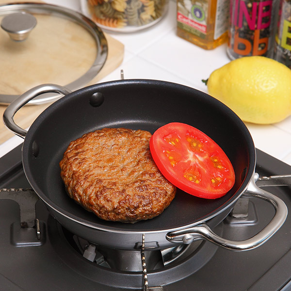 フライパン 両手 15cm IH対応 ガラス蓋付き クィーンパン 中尾アルミ