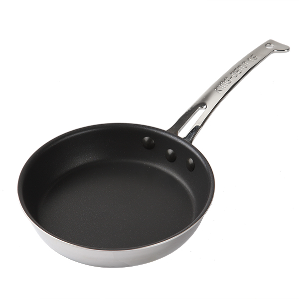 フライパン 片手 15cm IH対応 ガラス蓋付き クィーンパン 中尾アルミ