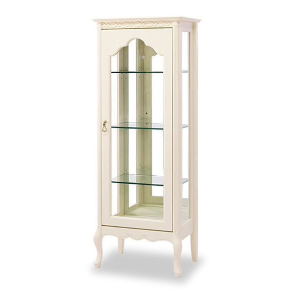 キュリオ ショーケース クラシック調 猫脚 フルール 幅55cm （ 開梱