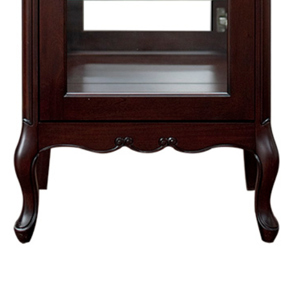 キュリオ ショーケース クラシック調 猫脚 フルール 幅55cm （ 開梱