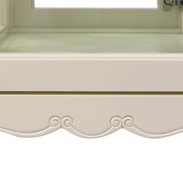 キュリオ ショーケース クラシック調 猫脚 フルール 幅55cm （ 開梱