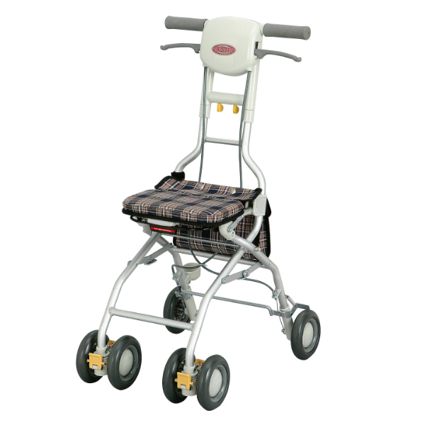 シルバーカー サンフィール 軽量 コンパクト 座れる （ カート 歩行器