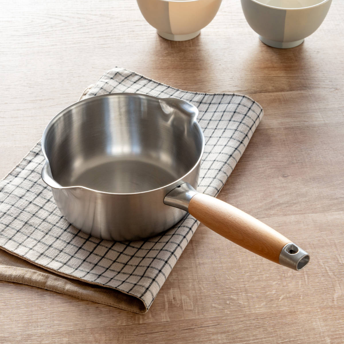 aikata ミルクパン 16cm IH対応 アイカタ 両口 ステンレス製 日本製