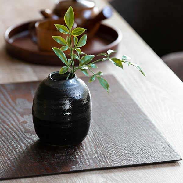 フラワーベース 陶器 Deep Breath Flower Vase （ 信楽焼 一輪挿し