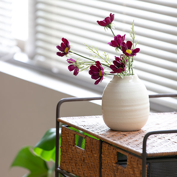 フラワーベース 陶器 Deep Breath Flower Vase （ 信楽焼 一輪挿し