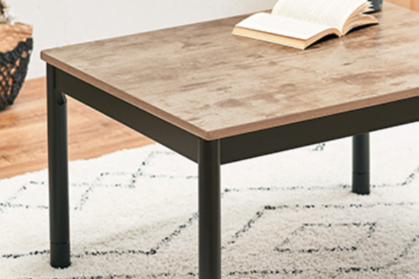 こたつ 幅75cm テーブル 家具調こたつ 木目調 フラットヒーター 手元