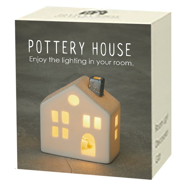 LED ライト ポタリ― ハウス 陶器製 インテリア おしゃれ （ LEDライト