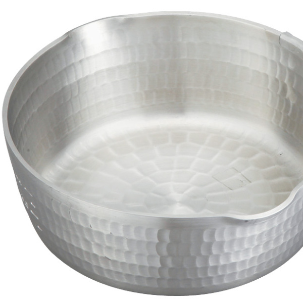 雪平鍋 30cm 6.5L ガス火専用 アルミ製 打出し 底広 浅型 日本製 中尾