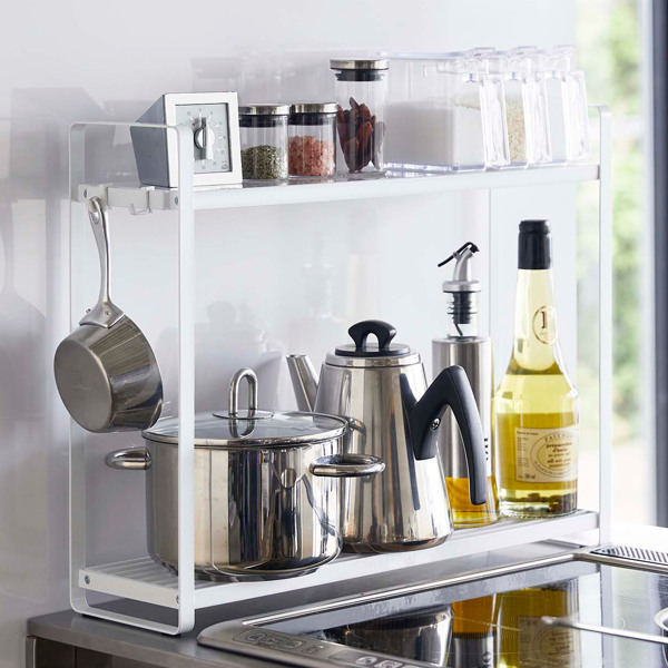 tower 山崎実業 コンロ横ラック2段 タワー （ 4903208051507 調味料