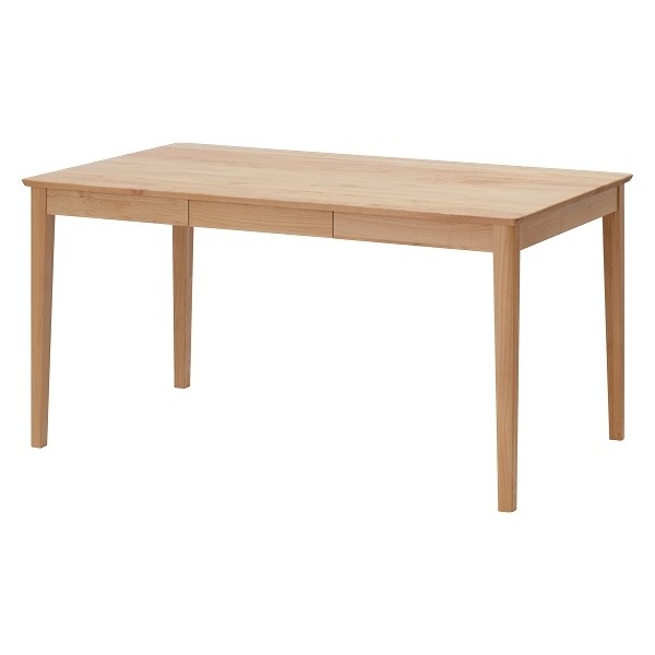 ダイニングテーブル 北欧風 天然木 ERIS-PLUS 幅135cm （ 木製 ダイニング テーブル...