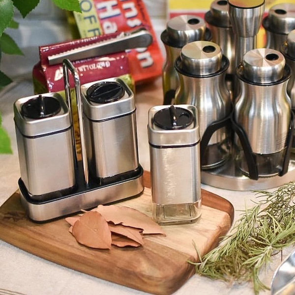 DULTON（ダルトン） スパイスジャー 80ml 2個セット Cube spice jar