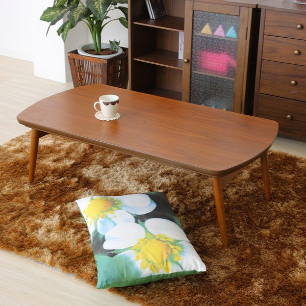 こたつ 幅90cm 折れ脚 コタツ テーブル 机 木製 収納 （ 炬燵
