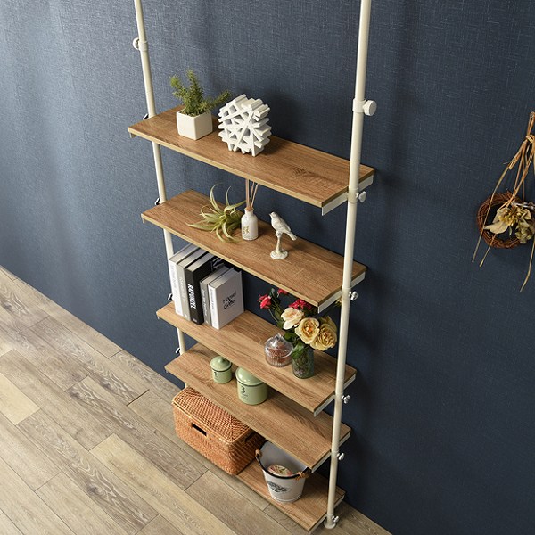 HAGiHARA（萩原） 突っ張りラック 棚5段 幅70cm （ 突っ張り ラック 幅