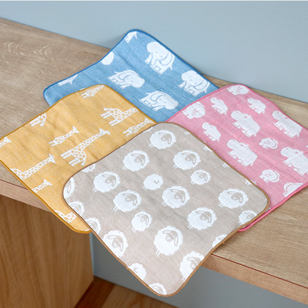 ハンカチ 20×20cm エレファントインファント ガーゼタオル ロング