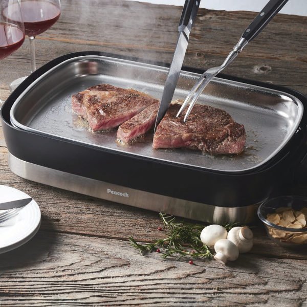 ホットプレート ステンレスホットプレート Mr.Steak House ミスターステーキハウス ステンレス ターナー付 焼肉 （ 1000W 調理器具  本格調理 保温 ） : 340212 : リビングート ヤフー店 - 通販 - Yahoo!ショッピング