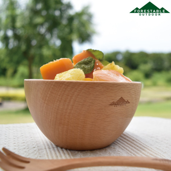 スープボウル 木製 アウトドア 330ml FORESTABLE （ ウッドボウル 木製