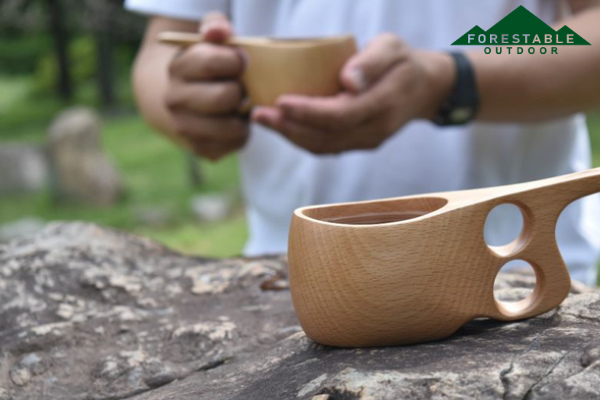 カップ 木製 アウトドア ククサカップ 130ml FORESTABLE M 籐芸