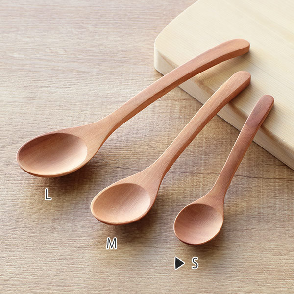 スプーン WOODN 14cm S 天然木 木製 （ ティースプーン カトラリー