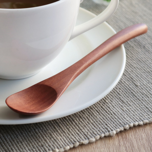 コーヒースプーン WOODN 14cm スプーン 天然木 木製 同色5本セット