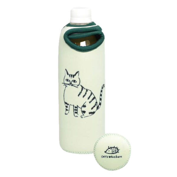 ボトルカバー 500ml ペットボトル 保冷 CATS Whiskers （ ペットボトル