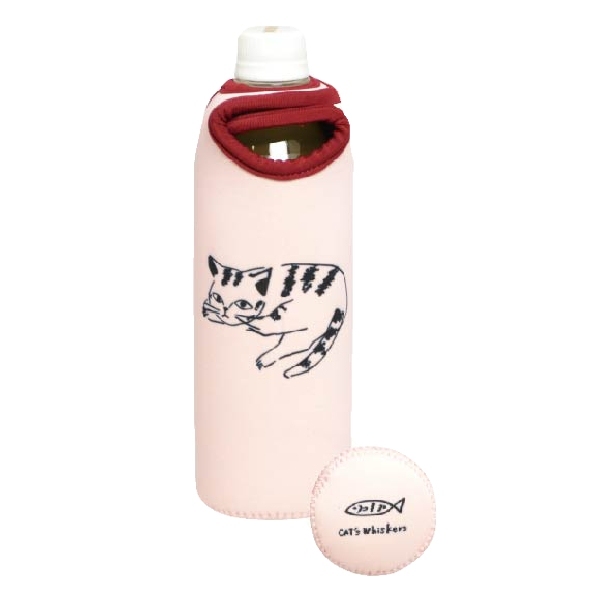 ボトルカバー 500ml ペットボトル 保冷 CATS Whiskers （ ペット