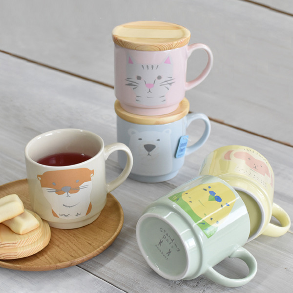 マグカップ 300ml Standing Pals 食器 陶磁器 （ 食洗機対応