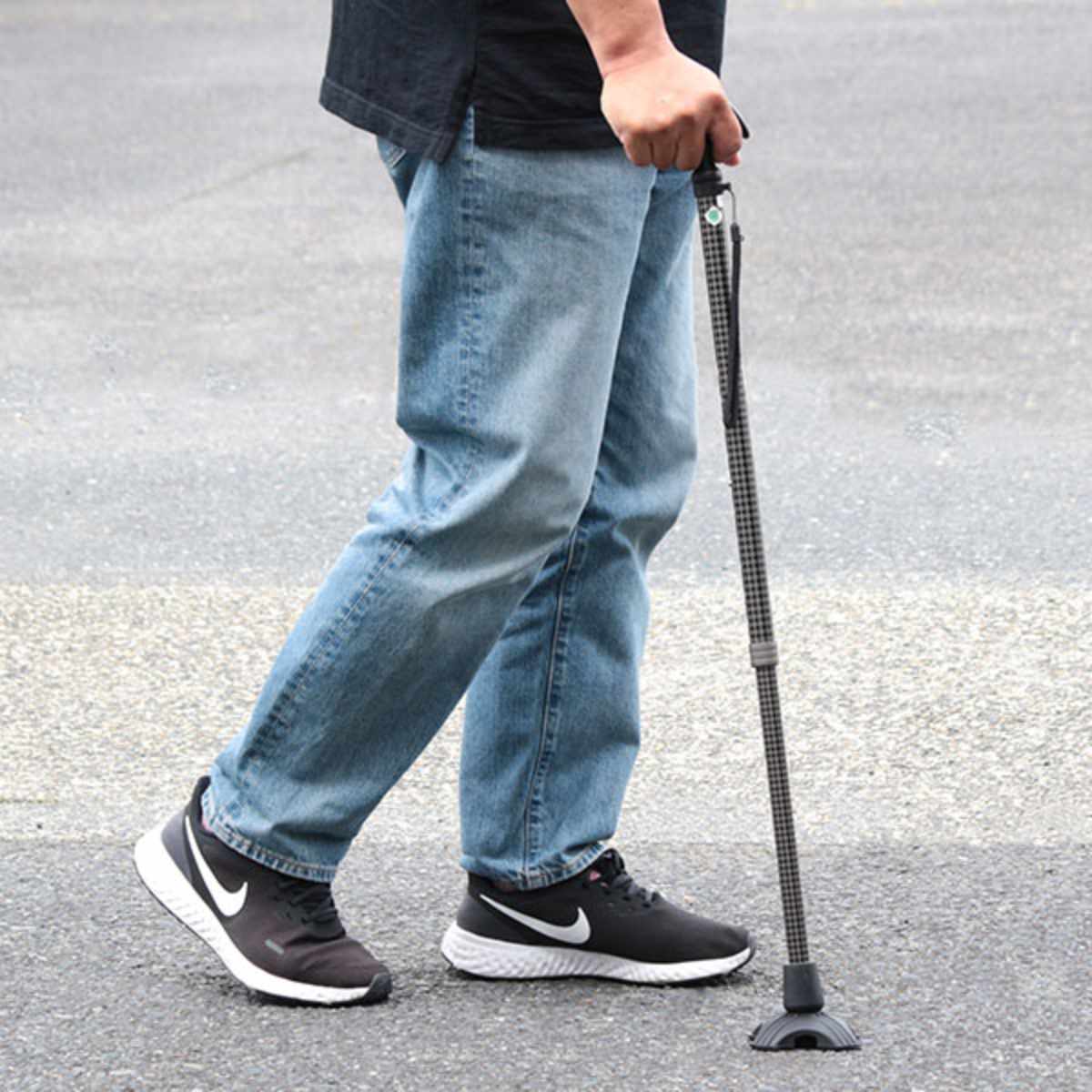 フジホーム 杖 かるがも オム 4点 DX 身長〜191cm 自立式 ステッキ