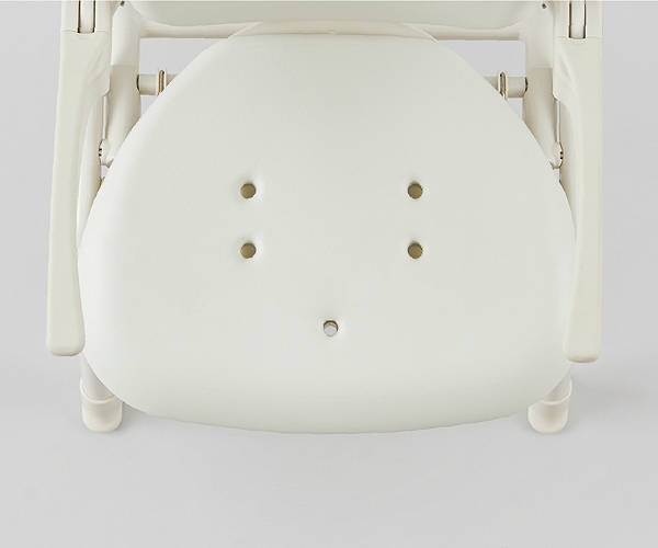 Tacaof シャワーチェア 幅38cm 6段階調節 折りたたみ ユニプラス
