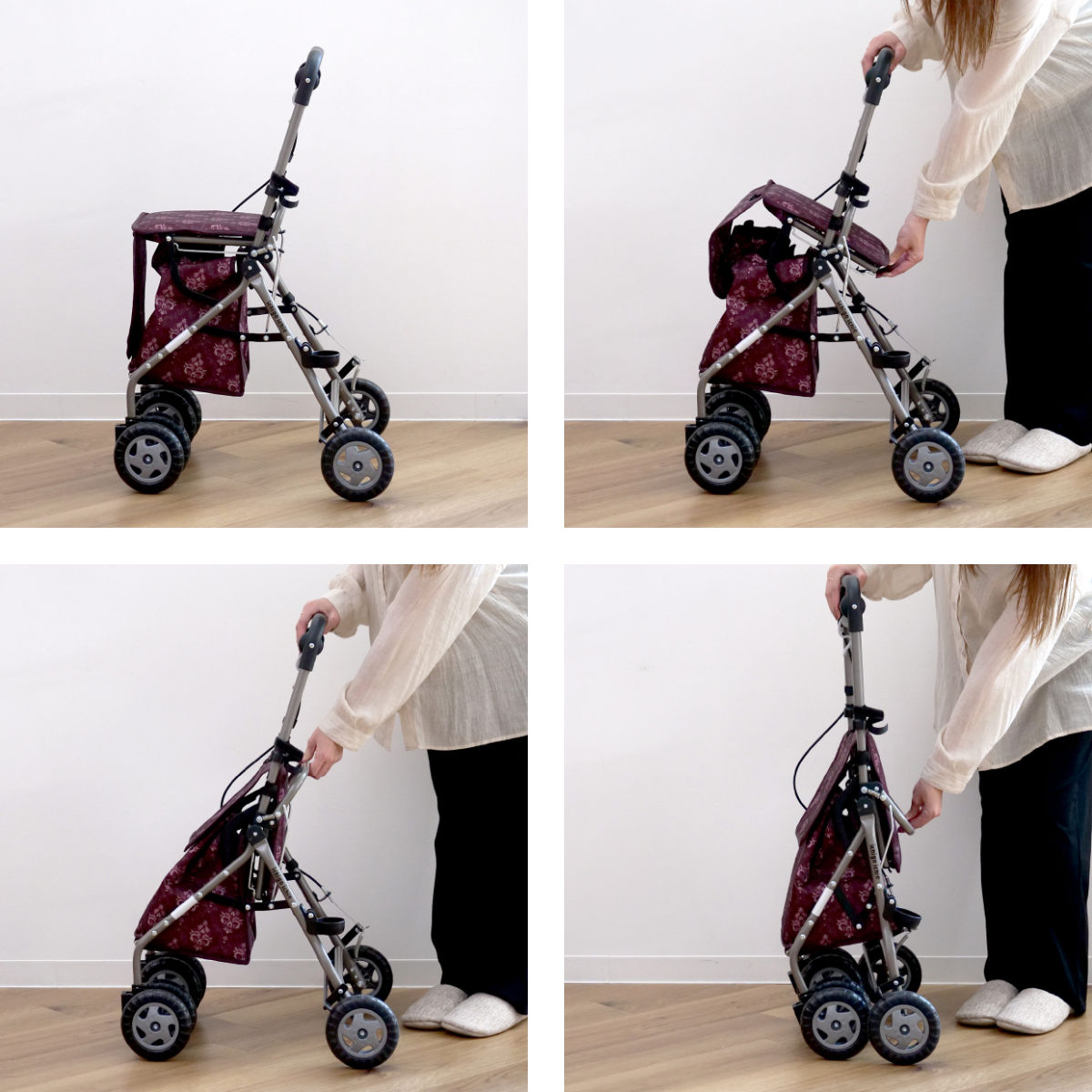 マキテック シルバーカー ミドルタイプ ウェルキャリー 高さ調節