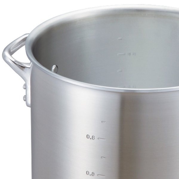 寸胴鍋 27cm 15L ガス火専用 キングポット 業務用 中尾アルミ 両手鍋