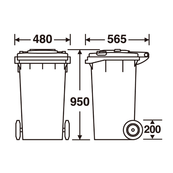 テラモト ボックスカート 大型ダストボックス 120L ① (KD14) テラモト ボックスカート 大型ダストボックス 120L ① (KD14) | Pay ID
