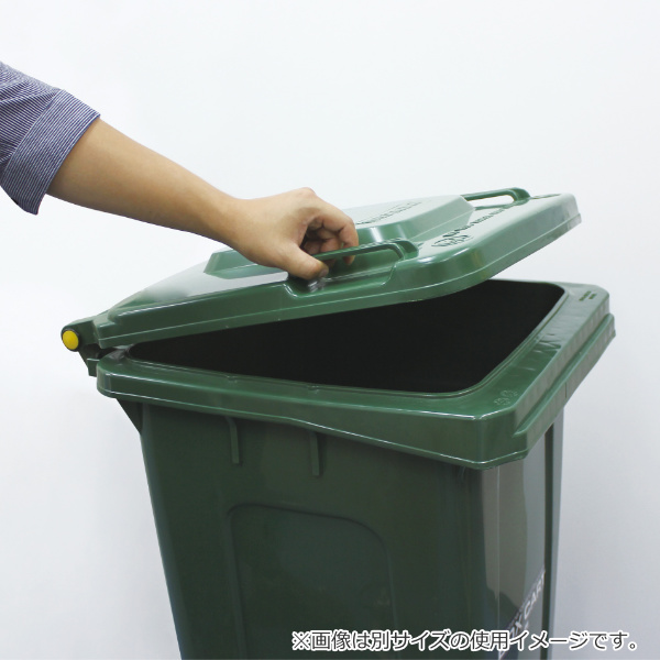 （法人限定） 業務用ゴミ箱 集積 カート 240L ボックスカート240 （ ゴミ箱 ごみばこ フタ付き キャスター付き 集積カート ）の画像