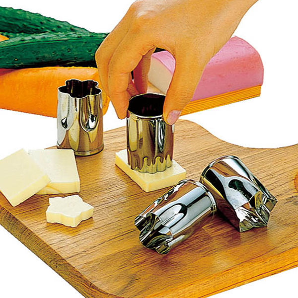 野菜抜き型 小 6個入り （ 型抜き 抜型 抜き型 ぬきがた ステンレス製