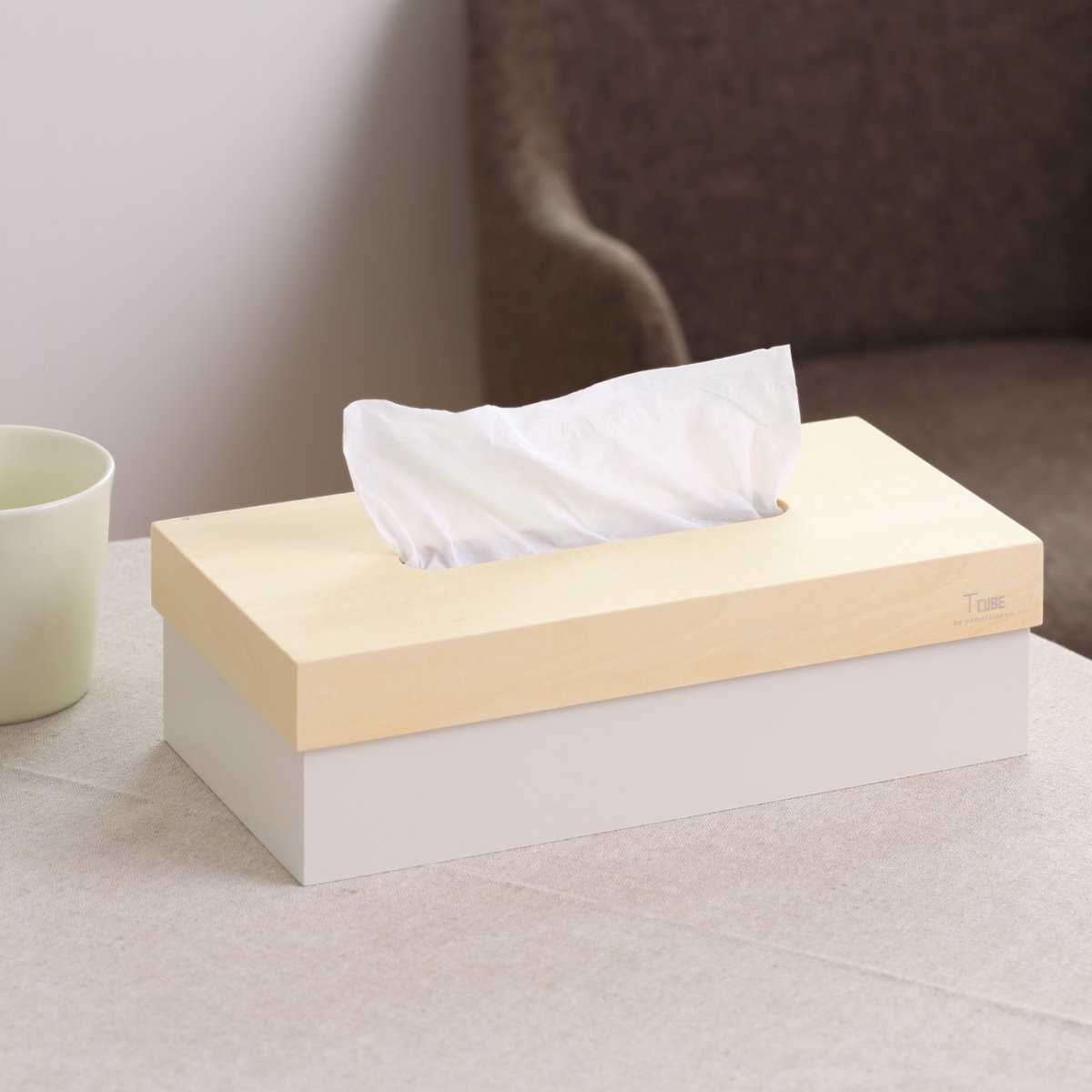 ヤマト工芸 ティッシュケース 木製 T CUBE 北欧 （ ティッシュ ケース
