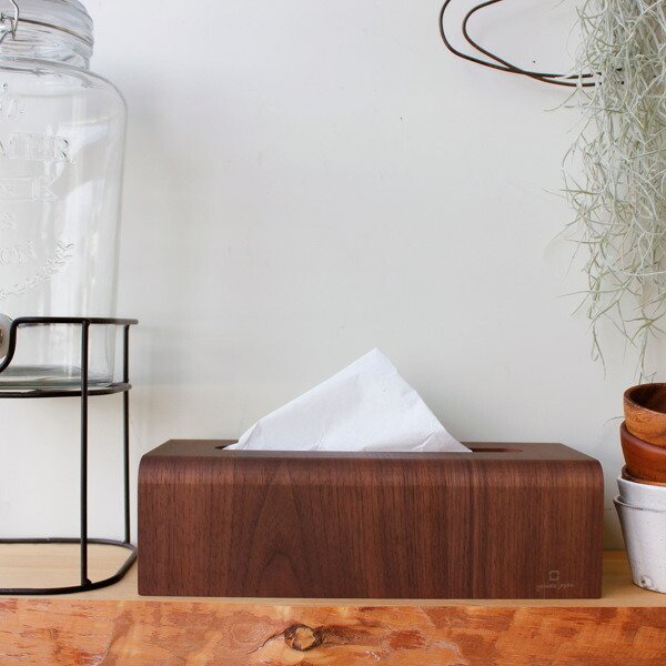 ペーパータオルホルダー ティッシュケース 木製 ブラウン （ ティッシュカバー ティッシュ入れ ティッシュボックス ）