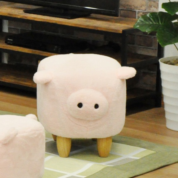 スツール ブタ アニマルスツール 椅子 腰掛 豚 ぶた 動物 （ イス いす