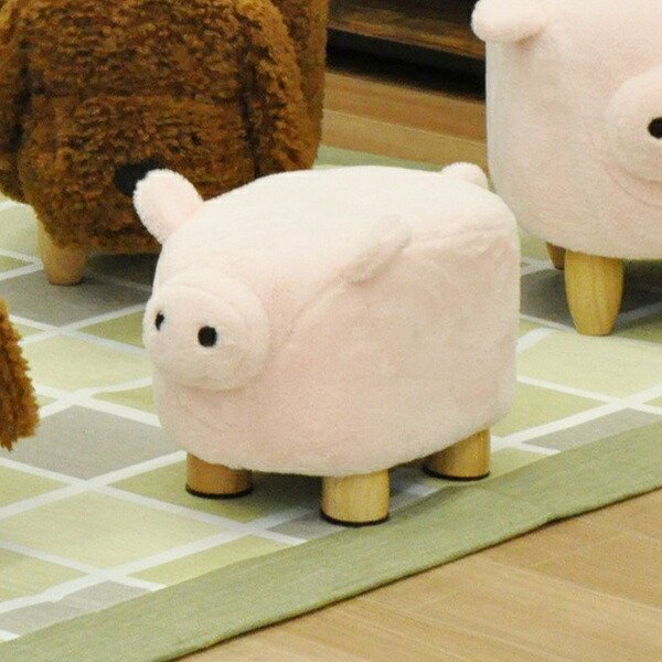 スツール ブタ ミニ アニマルスツール 椅子 腰掛 豚 ぶた 動物