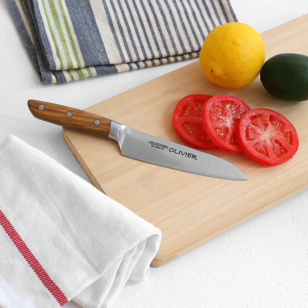 包丁 ペティナイフ 刃渡り13.5cm 木柄 日本製 バイアキッチン OLIVIER