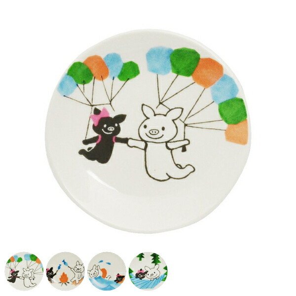 プレート 8cm LuckyPig giggle ラッキーピッグ ギグル 皿 食器 洋食器