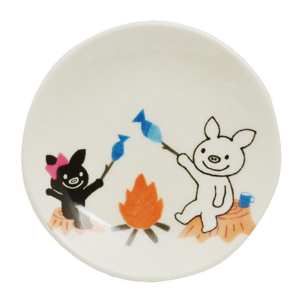 キングクルール様オーダー品　クヌギ　エサ皿 プレート 8cm LuckyPig giggle ラッキーピッグ ギグル 皿 食器 洋食器