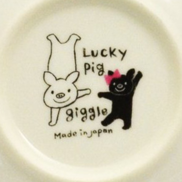 プレート 8cm LuckyPig giggle ラッキーピッグ ギグル 皿 食器 洋食器