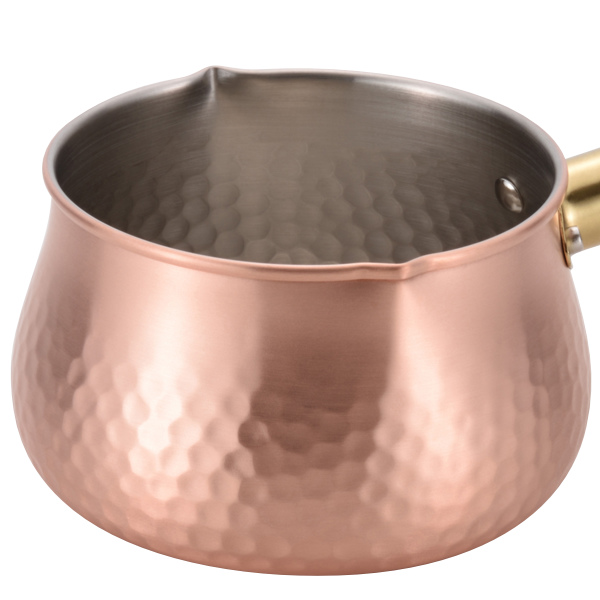 和平フレイズ ミルクパン 12cm ガス火専用 千歳 銅製 日本製 純銅 片手