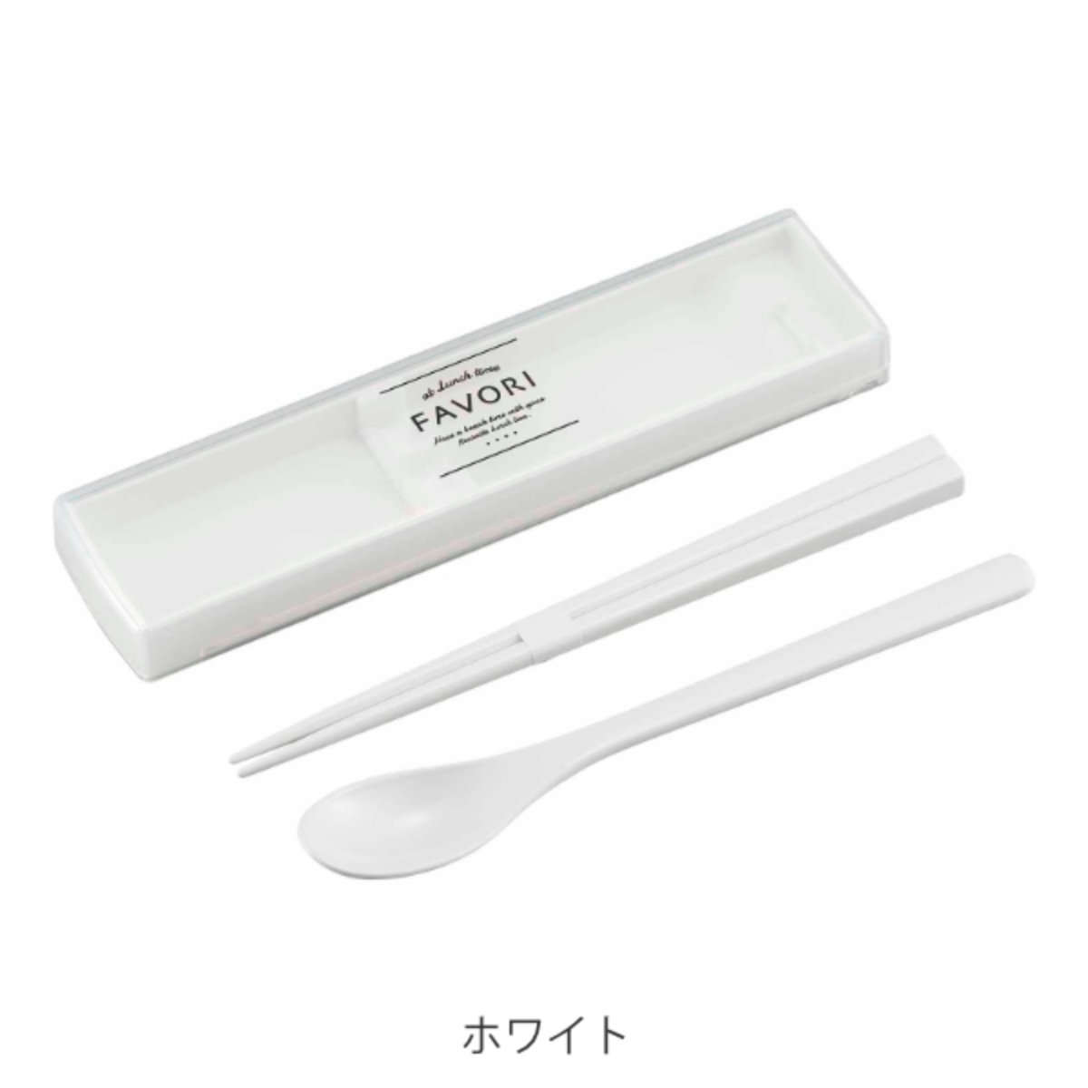 OSK（オーエスケー） コンビセット スライド 抗菌 箸 スプーン 18cm