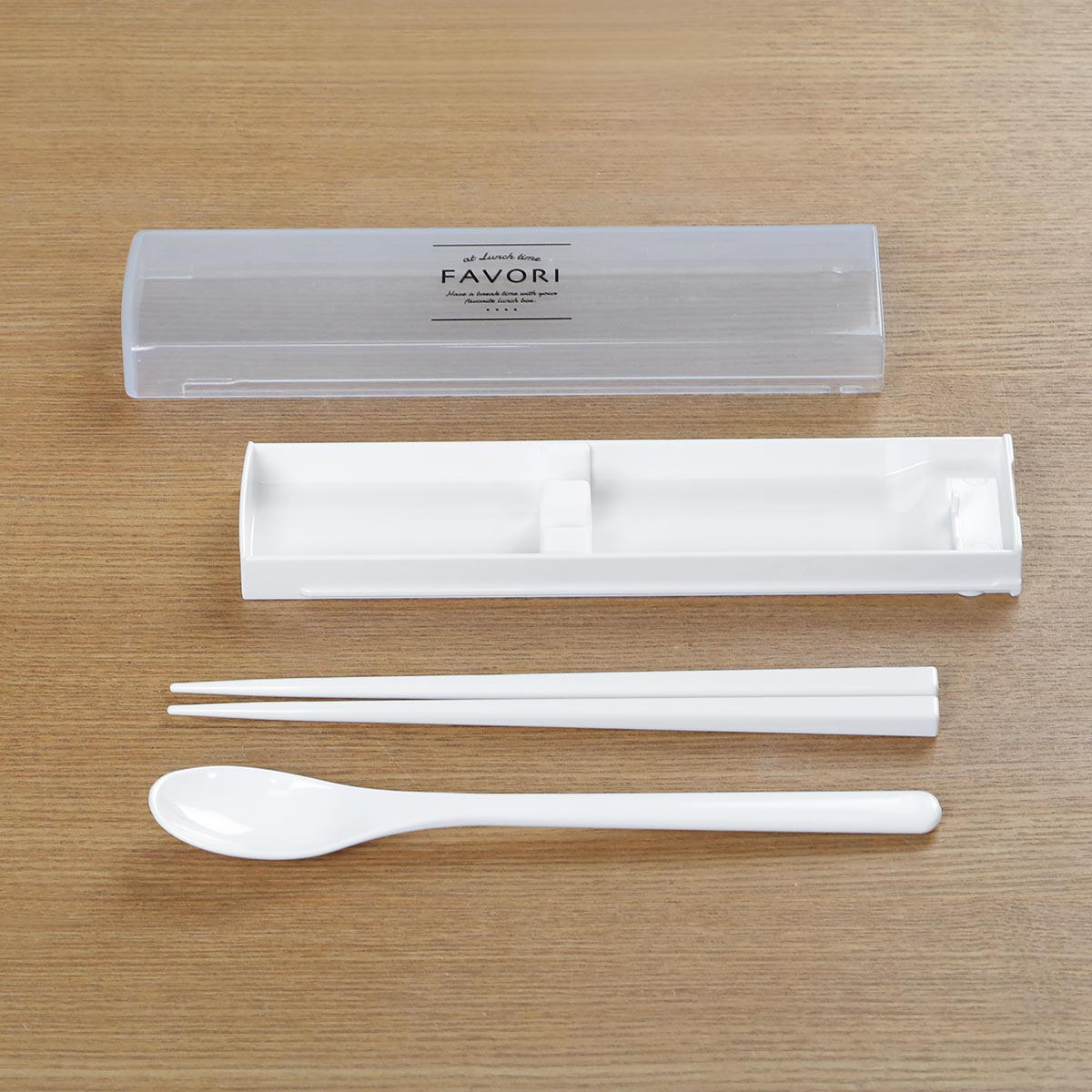 OSK（オーエスケー） コンビセット スライド 抗菌 箸 スプーン 18cm