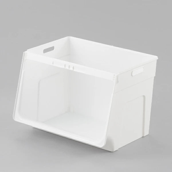 SANKA 収納ケース フタ付き 前開き ビッグエル 幅44.5×奥行34×高さ31cm