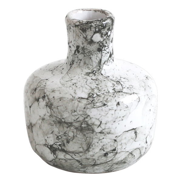 花瓶 一輪挿し 陶器 シェミーチョコ 直径7×高さ8cm （ フラワーベース インテリア オブジェ ）