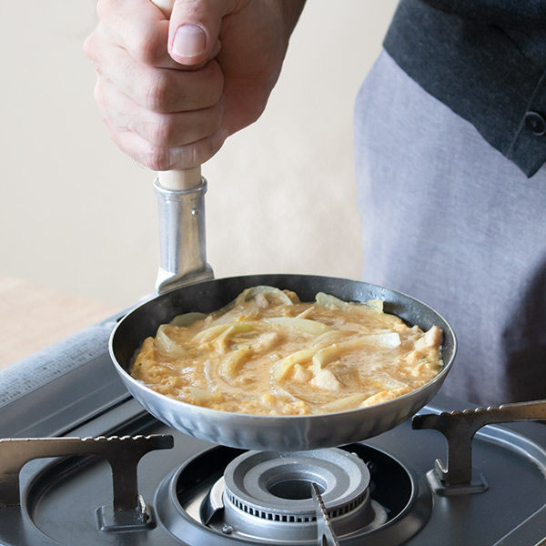 片手鍋 親子鍋 深型 中 16.5cm フッ素樹脂加工 業務用 （ アルミ製