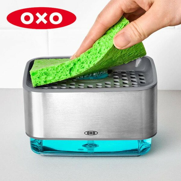 OXO（オクソー） スポンジホルダー ディスペンサー付き スポンジラック